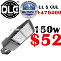 UL ETL DLC rua levou luz 150 W sensor de luz de rua 100-277 V 347 V 480 V 140lm / w luz de estacionamento 150 w levou luz de rua